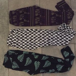 LuluRoe 3 pair of  leggings